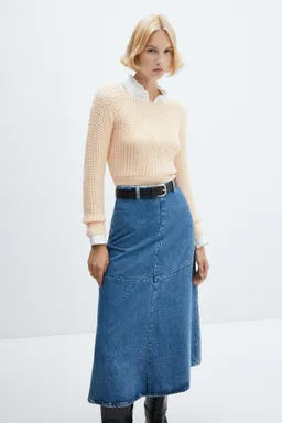 Sweater calado cuello barco de Mango en Buzos y Sweaters para argentina