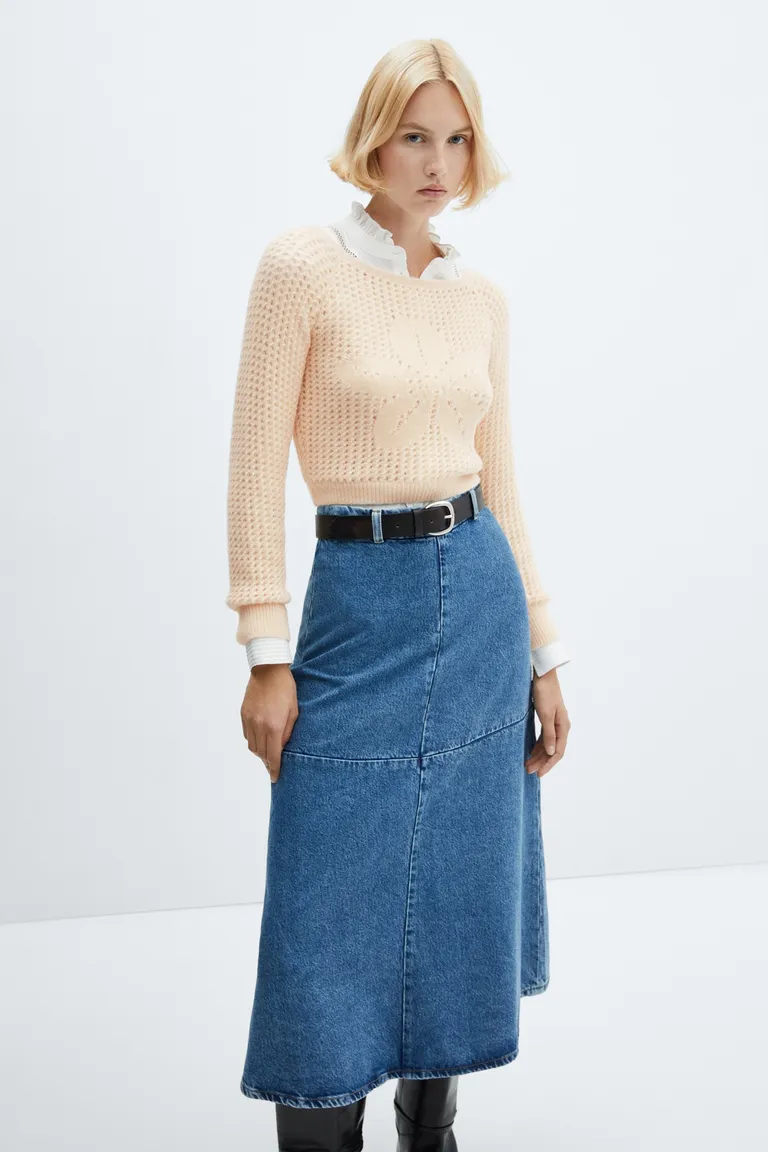 Sweater calado cuello barco de Mango en Buzos y Sweaters para argentina