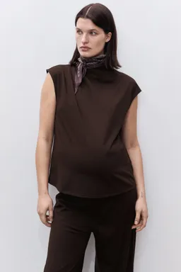 Camiseta cuello drapeado mangas de Mango en Tops para argentina
