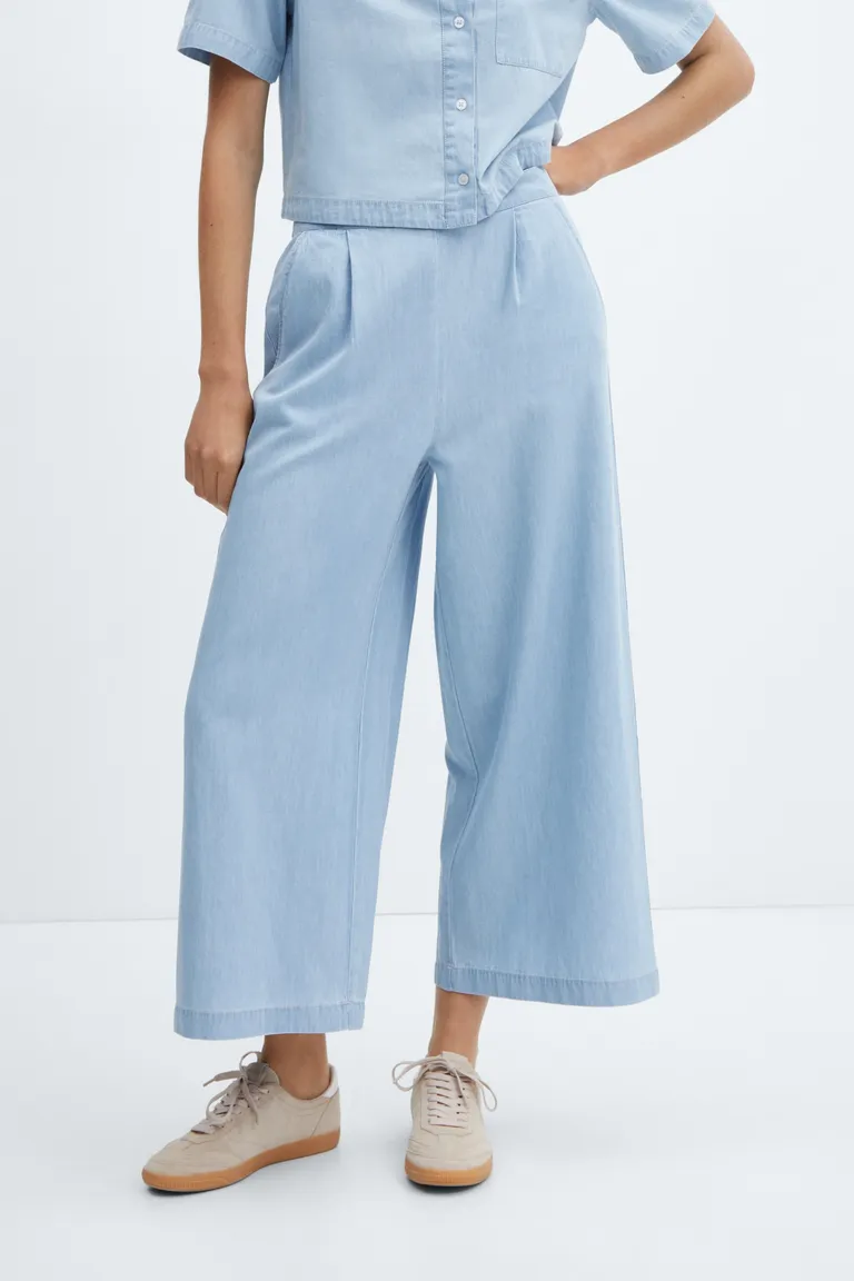 Pantalón culotte pinzas de Mango en Pantalones para argentina