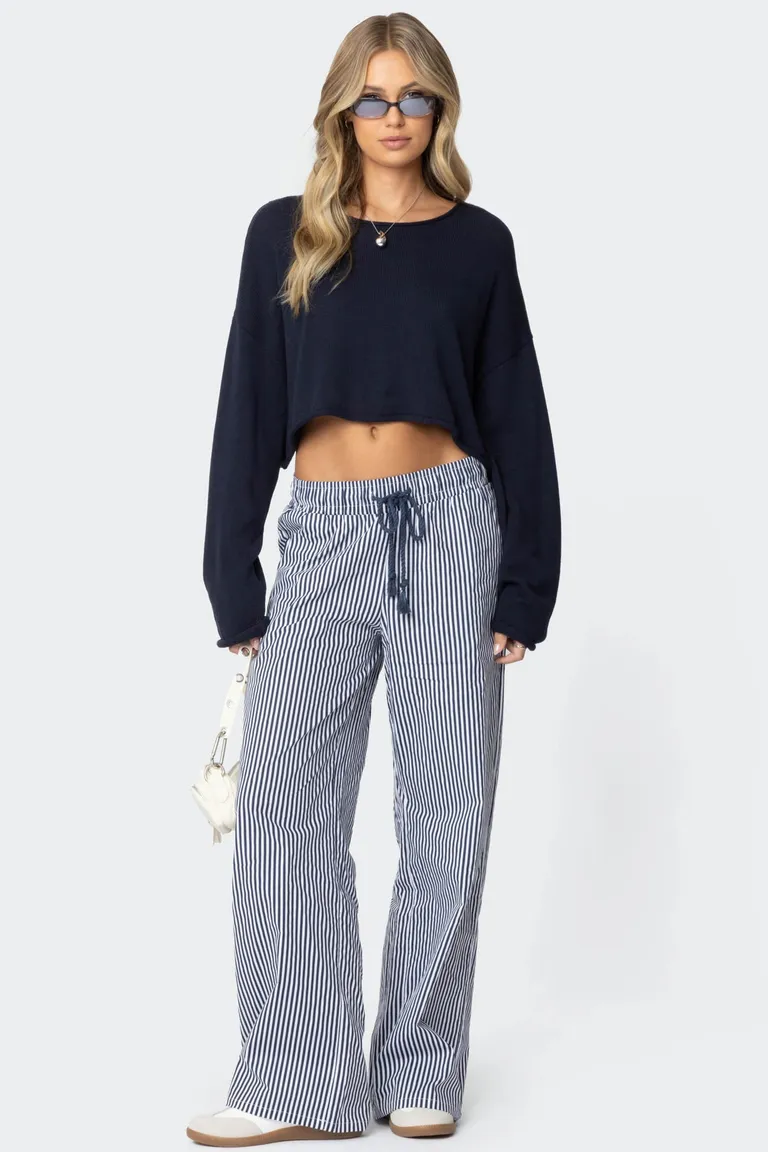 Pantalón rayado estilo náutico de Edikted en Pantalones para argentina