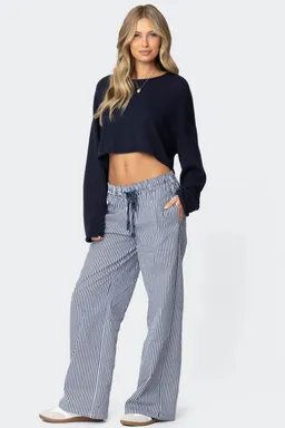 Pantalón rayado estilo náutico de Edikted en Pantalones para argentina