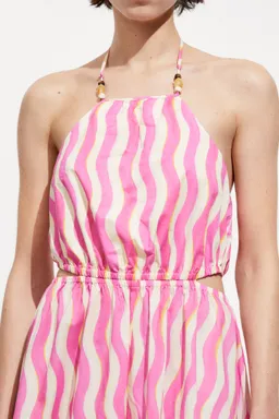 Vestido estampado con aberturas de Mango en Vestidos para argentina