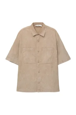 Camisa manga corta lavada de Pull&Bear en Camisas para argentina