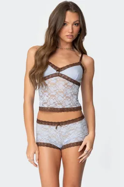 Musculosa encaje transparente dee de Edikted en Pijamas y Sleepwear para argentina