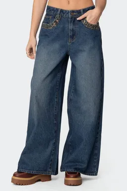 Jeans tiro bajo gwen de Edikted en Pantalones para argentina