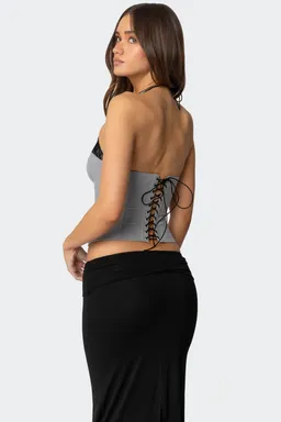 Corset halter encaje jara de Edikted en Tops para argentina