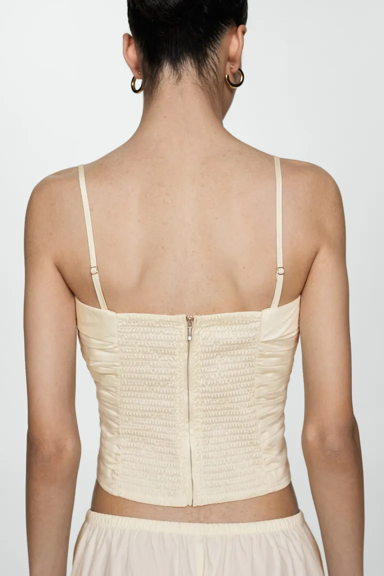 Top bandeau drapeado de Mango en Tops para argentina