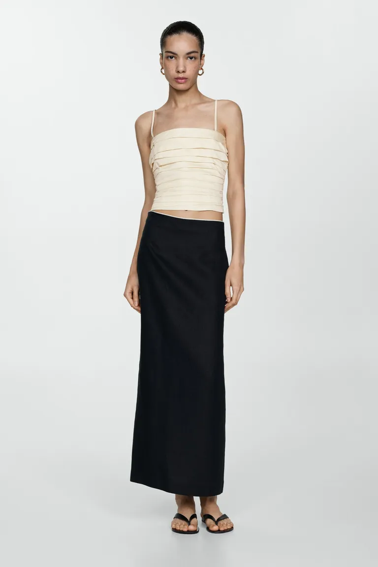 Top bandeau drapeado de Mango en Tops para argentina