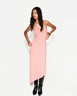 Vestido midi bandeau asimétrico de Bershka en Vestidos para argentina