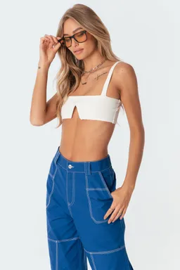 Crop top valeria corte de Edikted en Tops para argentina