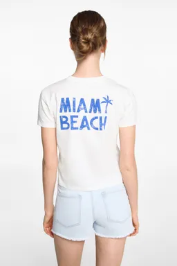 Remera con mensaje palmera de Mango Teen en Remeras para argentina