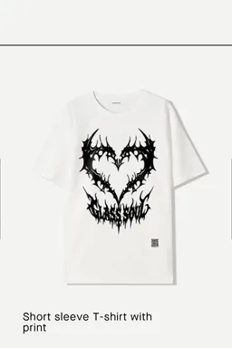 Remera manga corta estampada de Bershka en Remeras y Polos para argentina