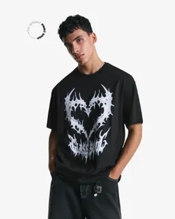 Remera manga corta estampada de Bershka en Remeras y Polos para argentina