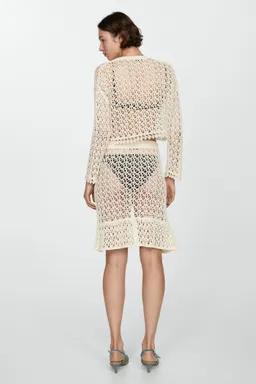Falda crochet con abertura de Mango en Faldas para argentina