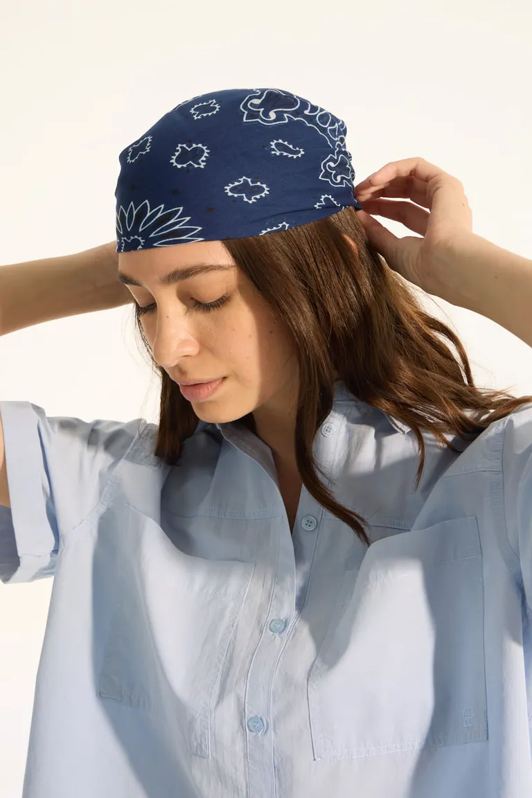 Pañuelo boho de algodón con estampado floral de Portsaid en Bufandas y Pañuelos para argentina