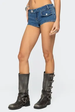 Micro short jean bryan de Edikted en Shorts para argentina