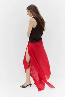 Sandalia cuero tacón kitten de Mango en Sandalias para argentina