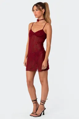 Minivestido madame encaje transparente de Edikted en Vestidos para argentina