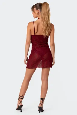 Minivestido madame encaje transparente de Edikted en Vestidos para argentina