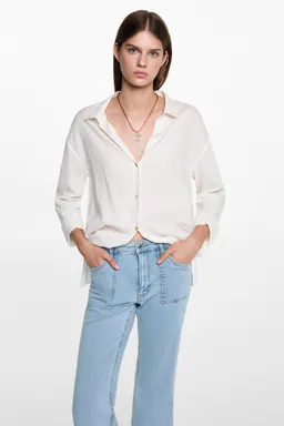 Jeans flare con bolsillos de Mango Teen en Pantalones para argentina