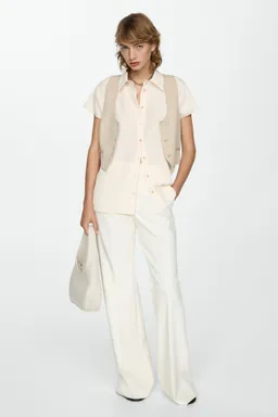 Camisa lyocell manga corta de Mango en Camisas para argentina