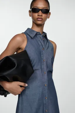 Vestido camisero vaquero de Mango en Vestidos para argentina