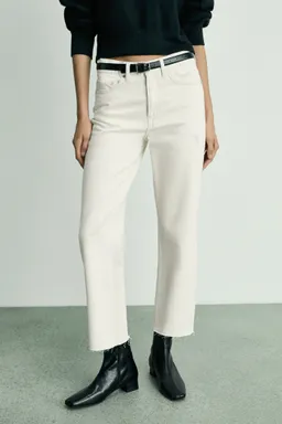 Jeans rectos crop de Mango en Pantalones para argentina