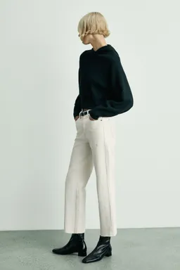 Jeans rectos crop de Mango en Pantalones para argentina