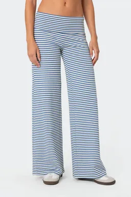 Pantalón lihi rayado plegado de Edikted en Pantalones para argentina
