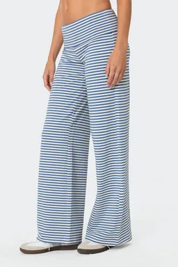 Pantalón lihi rayado plegado de Edikted en Pantalones para argentina