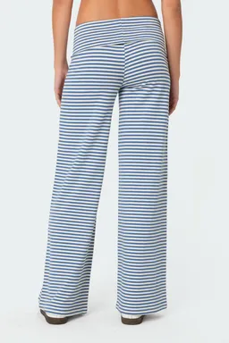 Pantalón lihi rayado plegado de Edikted en Pantalones para argentina