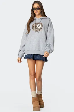 Buzo oversize leopard de Edikted en Buzos y Sweaters para argentina