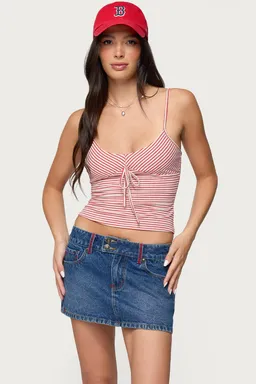 Musculosa rayada escote cucharita de Edikted en Tops para argentina