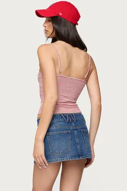 Musculosa rayada escote cucharita de Edikted en Tops para argentina