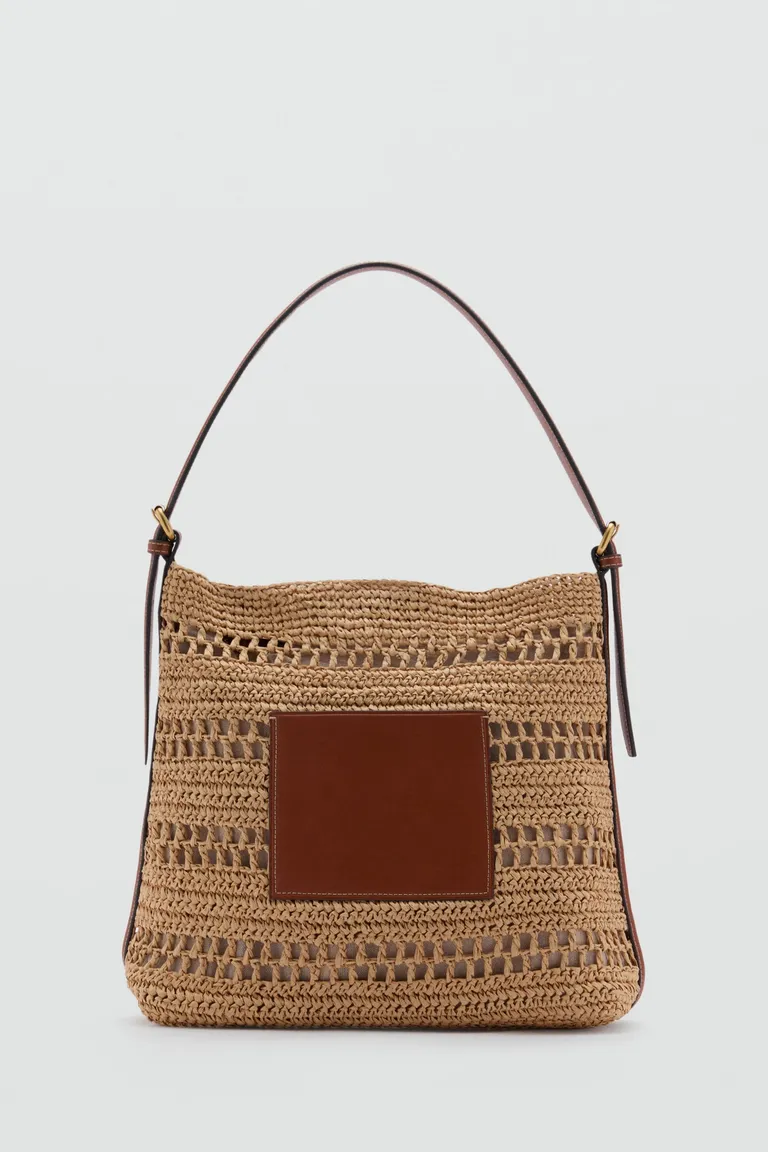 Bolso hombro fibra natural de Mango en Bolsos y Carteras para argentina