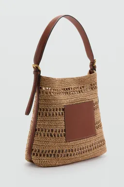 Bolso hombro fibra natural de Mango en Bolsos y Carteras para argentina