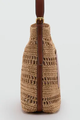 Bolso hombro fibra natural de Mango en Bolsos y Carteras para argentina