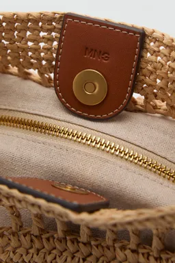 Bolso hombro fibra natural de Mango en Bolsos y Carteras para argentina