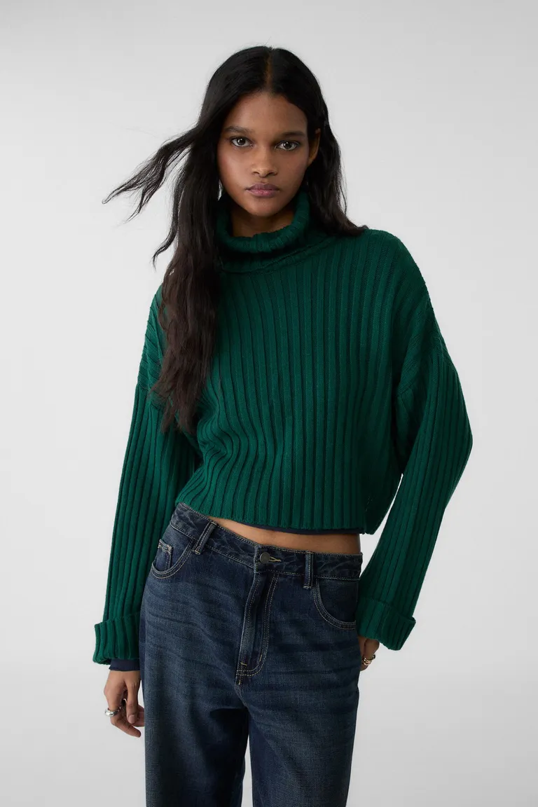 Jersey punto cuello alto de Stradivarius en Buzos y Sweaters para argentina