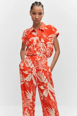 Camisa oversize estampado tropical de Mango en Camisas para argentina