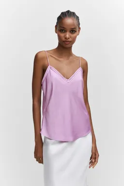 Top lencero satinado de Mango en Tops para argentina