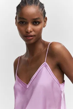 Top lencero satinado de Mango en Tops para argentina