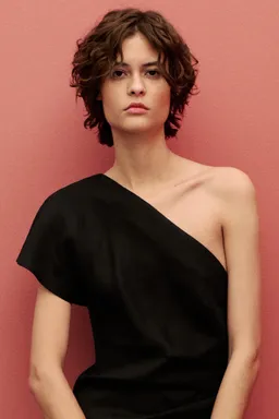 Vestido lino asimétrico de Mango en Vestidos para argentina