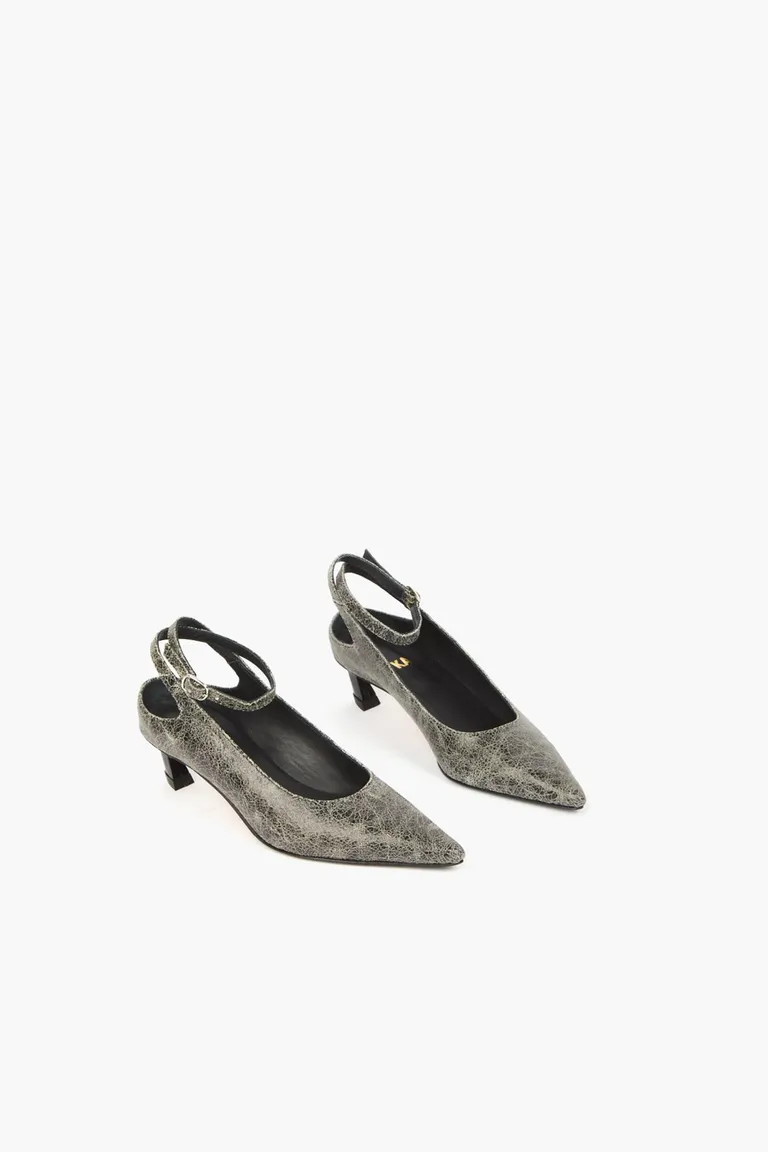 Stiletto con pulsera al tobillo y talón abierto de diseño clásico de Mishka en Zapatos con Tacos para argentina