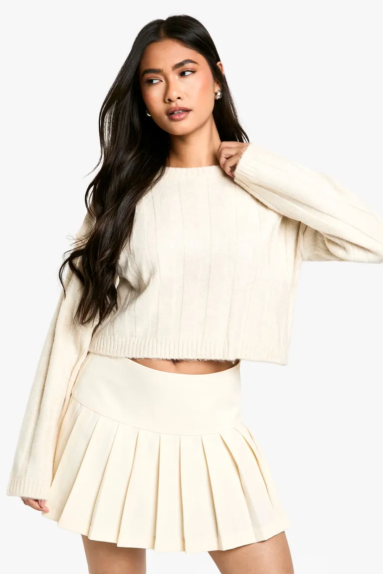 Jersey corto punto ancho costuras de Boohoo en Buzos y Sweaters para argentina