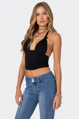 Top halter anudado lillie de Edikted en Tops para argentina