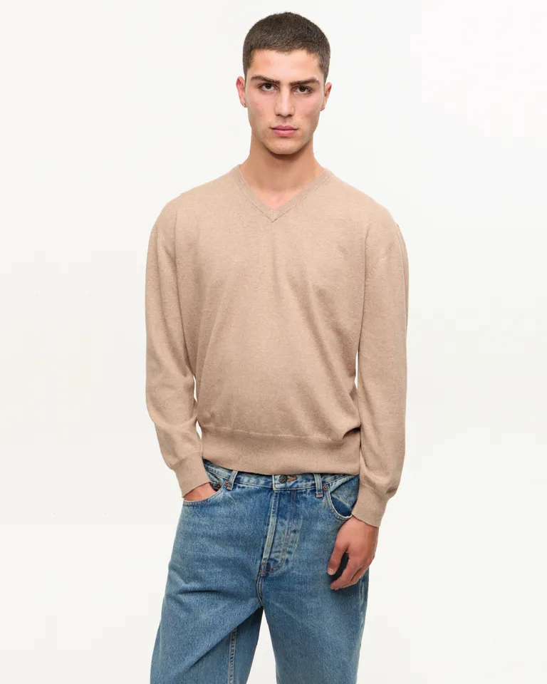 Sweater de punto en escote en V de manga larga para mujer de Ay Not Dead en Buzos y Sweaters para argentina