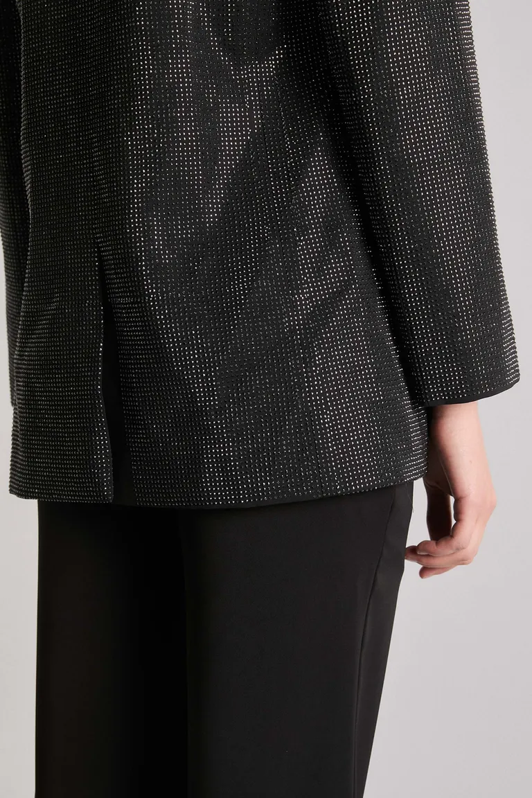 Blazer de corte regular con detalles en satén y aplicaciones de Kosiuko en Blazers para argentina