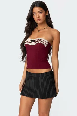 Top strapless con volantes de Edikted en Tops para argentina
